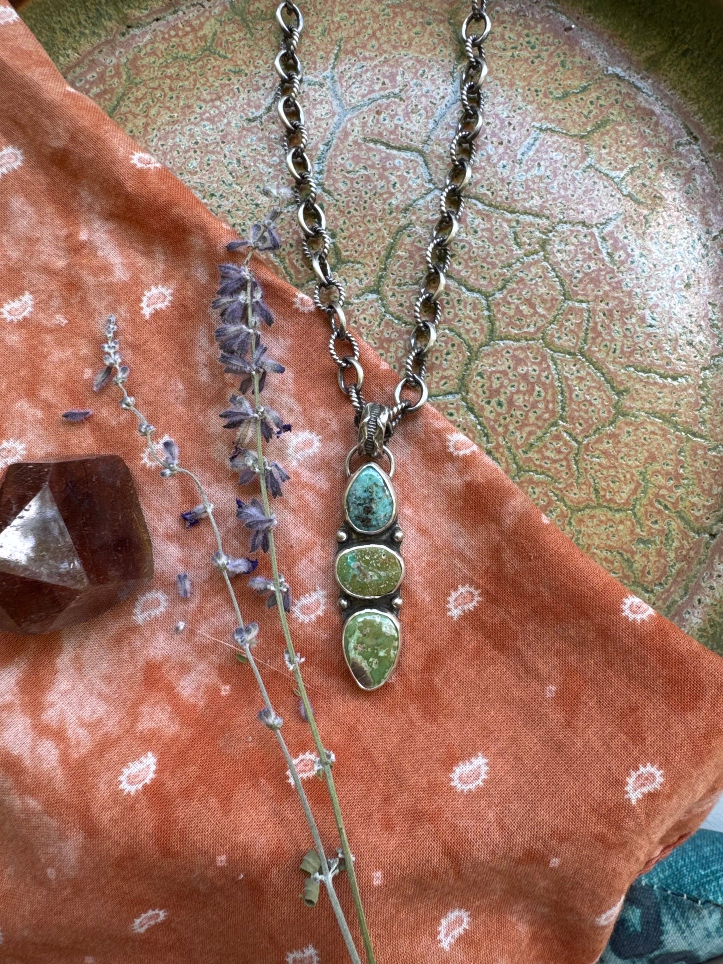 Carico Lake Turquoise Statement Pendant