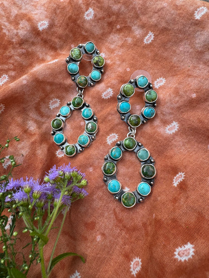 Chia Statement Earrings - 2 tier