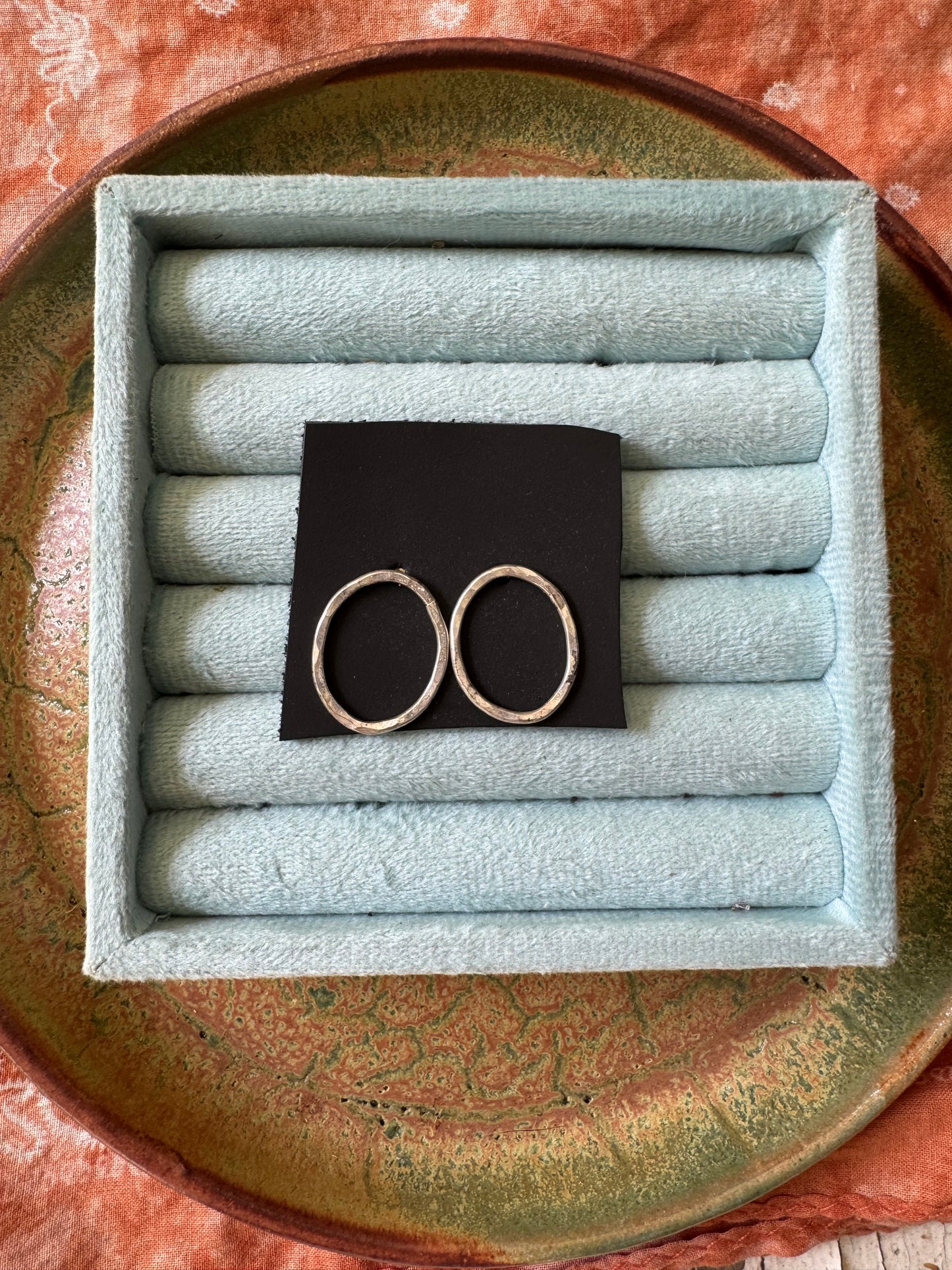 Large Full Circle Earrings - sterling