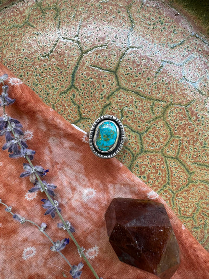 Sonoran Rose Turquoise Ring - Size 5