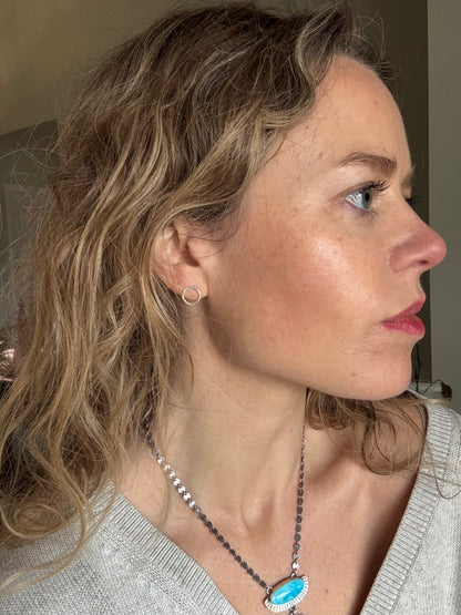 Full Circle Studs - Sterling Silver