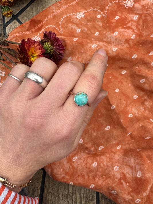 Cripple Creek Turquoise Stacker - size 7 3/4
