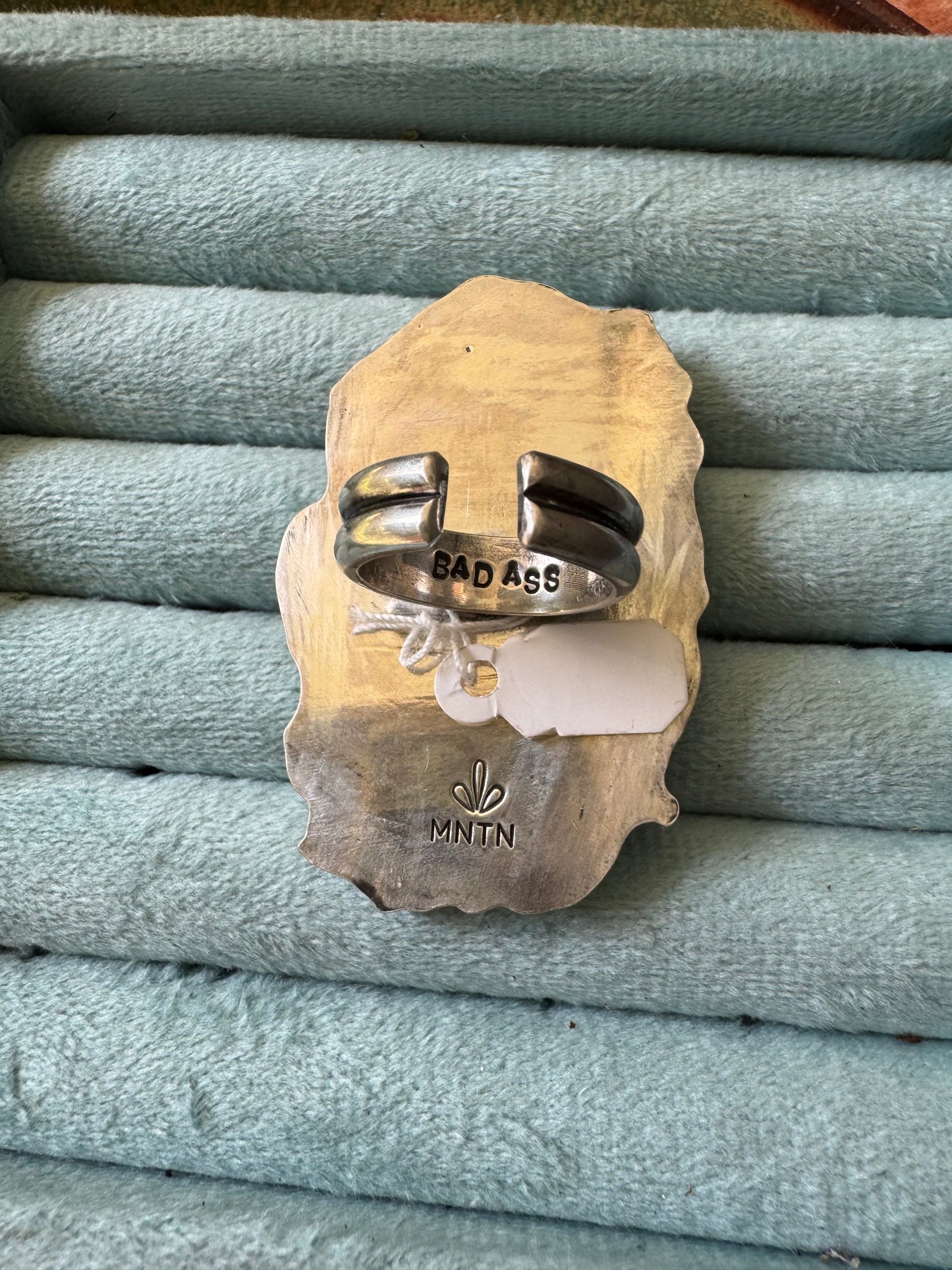 White Buffalo "Shasta" Ring - Size 7 1/2 to 9 - adjustable