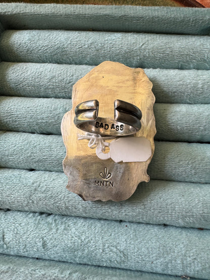 White Buffalo "Shasta" Ring - Size 7 1/2 to 9 - adjustable
