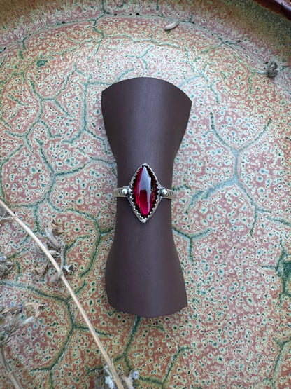 Rhodolite Garnet Waypoint Ring - Size 7 1/2