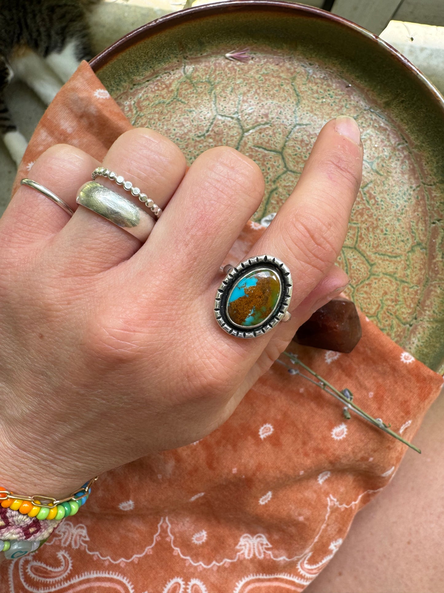 Royston Turquoise Ring - Size 7 1/4