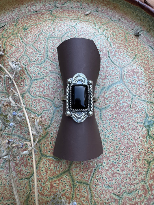 Onyx "Castella" Ring - Size 10 1/4