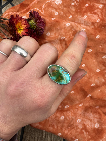 Royston Turquoise Horizon Ring - Size 7 3/4