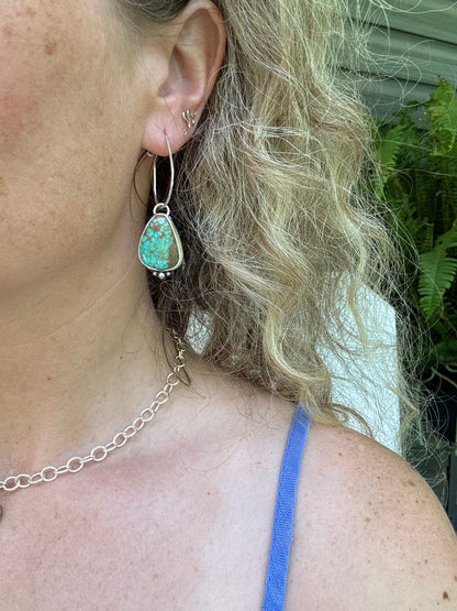 No. 8 Turquoise hoops