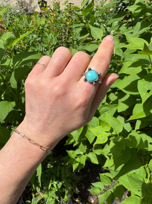 Sierra Bella "waypoint" Turquoise Ring - size 7