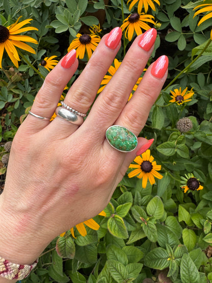 Sonoran Mountain Turquoise "Horizon" Ring - Size 7
