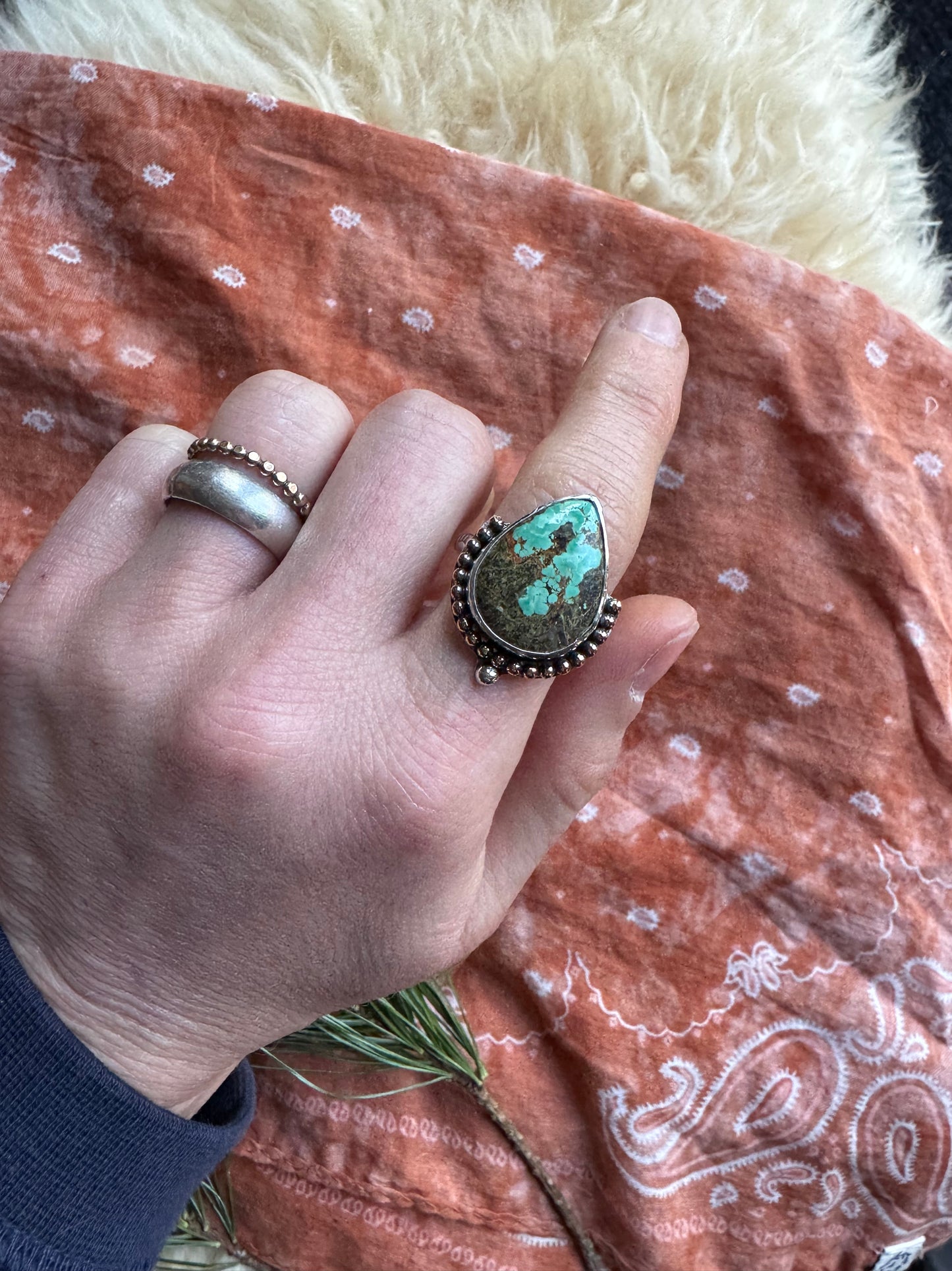 Tyrone Turquoise Ring - Size 10