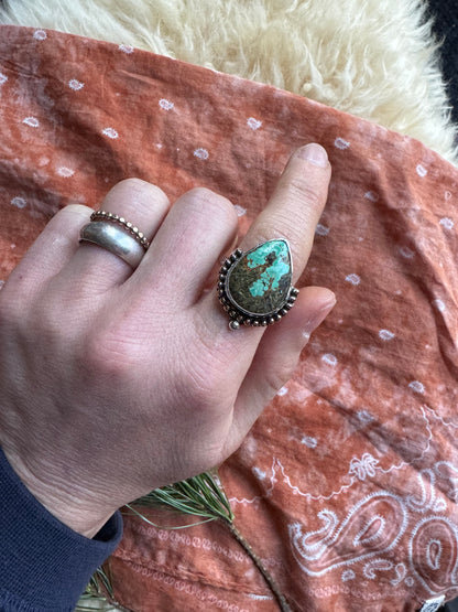 Tyrone Turquoise Ring - Size 10