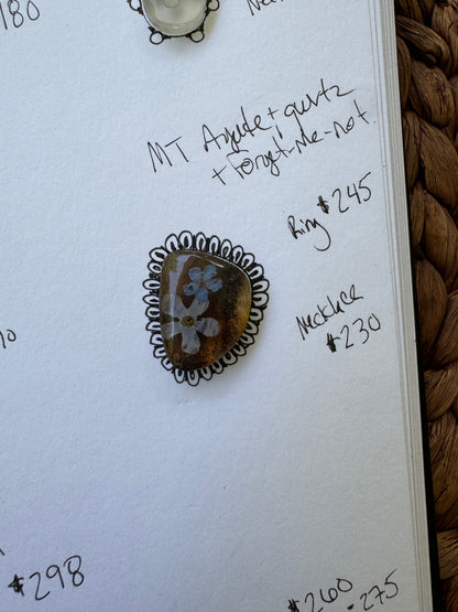 Deposit - made to order MT Agate + Botanicals no.4