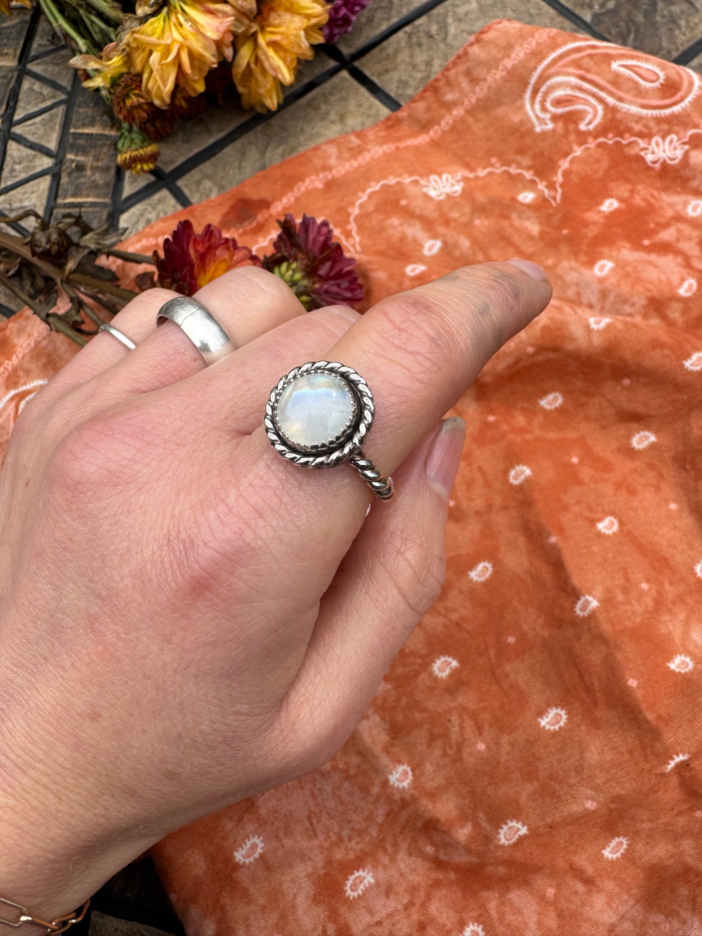 Moonstone ring - size 7