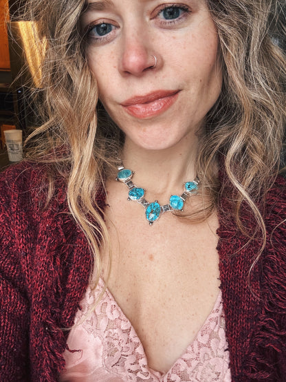 Kingman Turquoise "Muir" Necklace