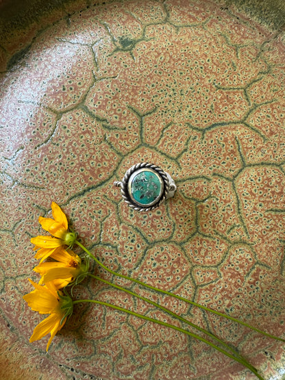 Carico Lake Turquoise Ring - Size 8 1/2