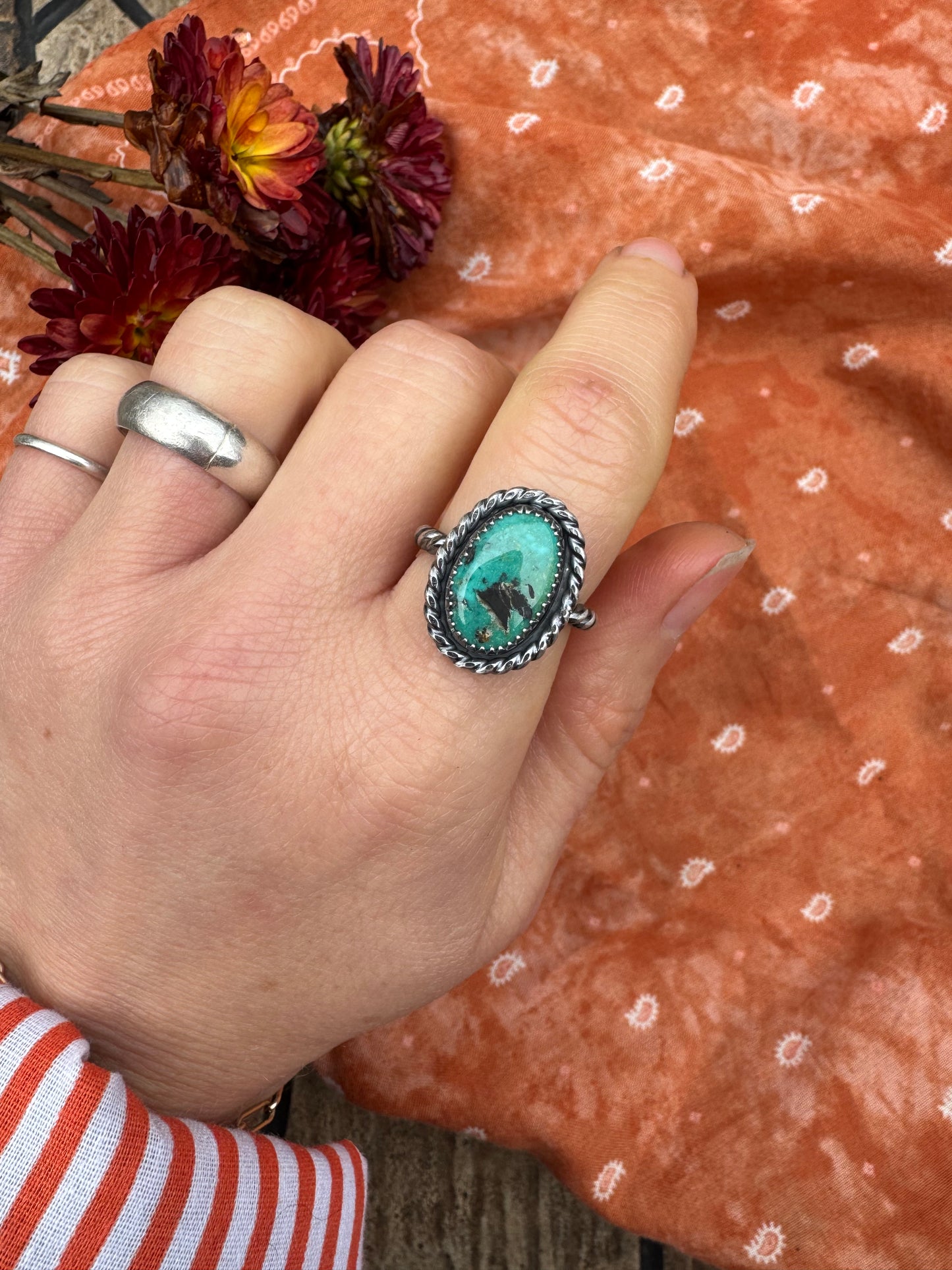 Cripple Creek Turquoise ring - size 6