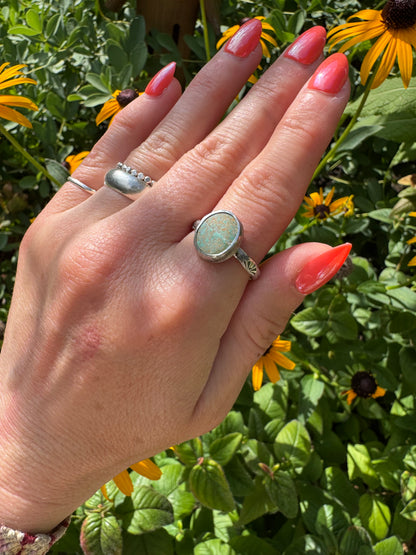 Carico Lake Turquoise Ring - Size 9 1/4