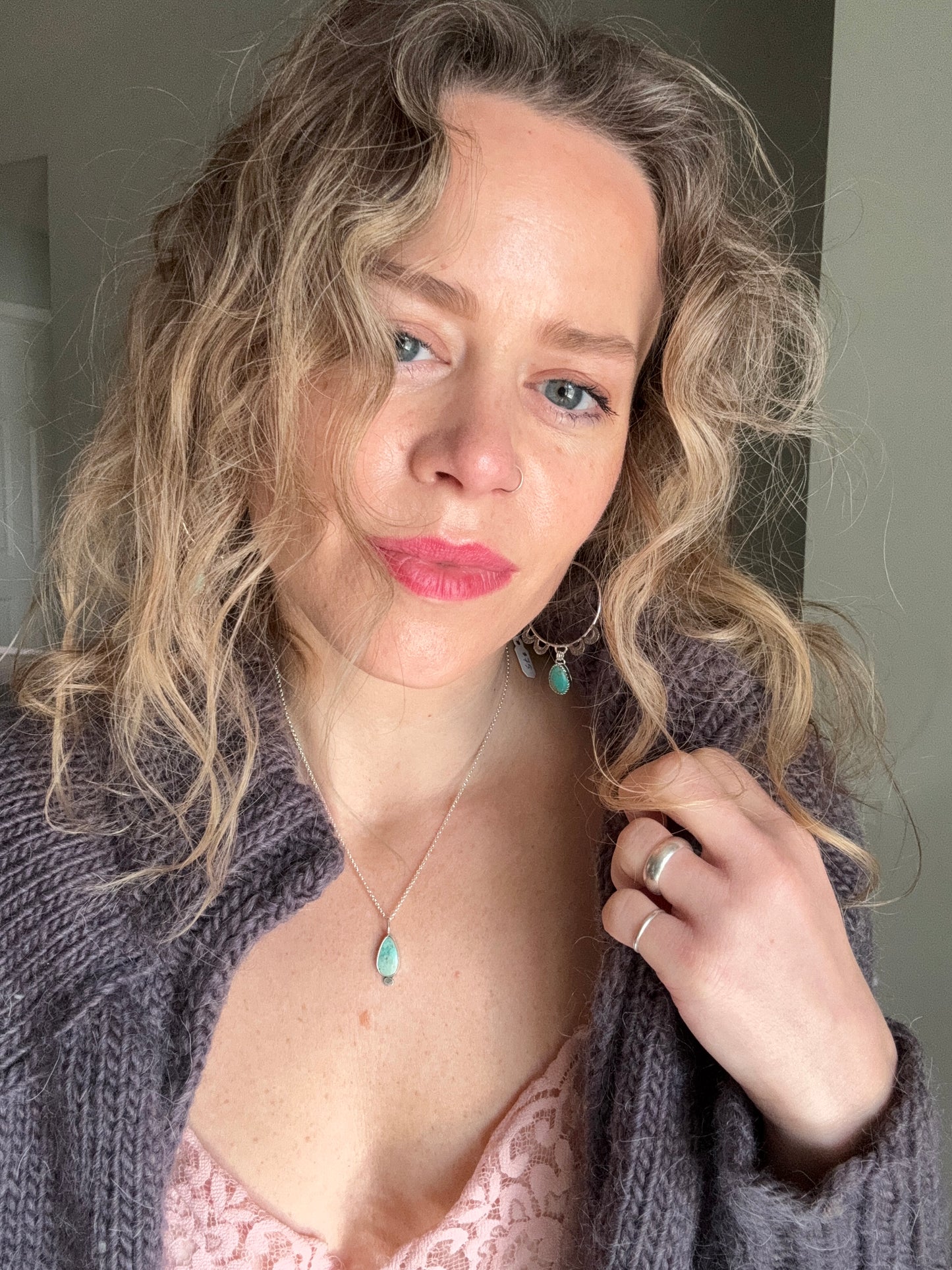 Turquoise Dainty Drop - no.7