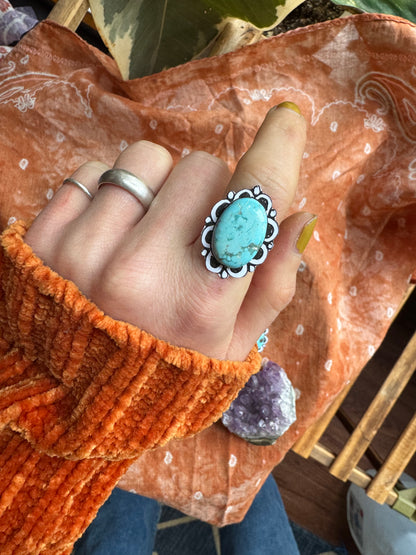 White Water Turquoise Statement Ring no.6 - CUSTOM