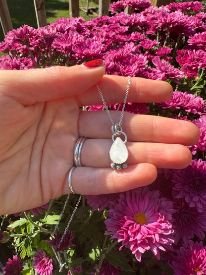 Moonstone Dainty Drop Necklace