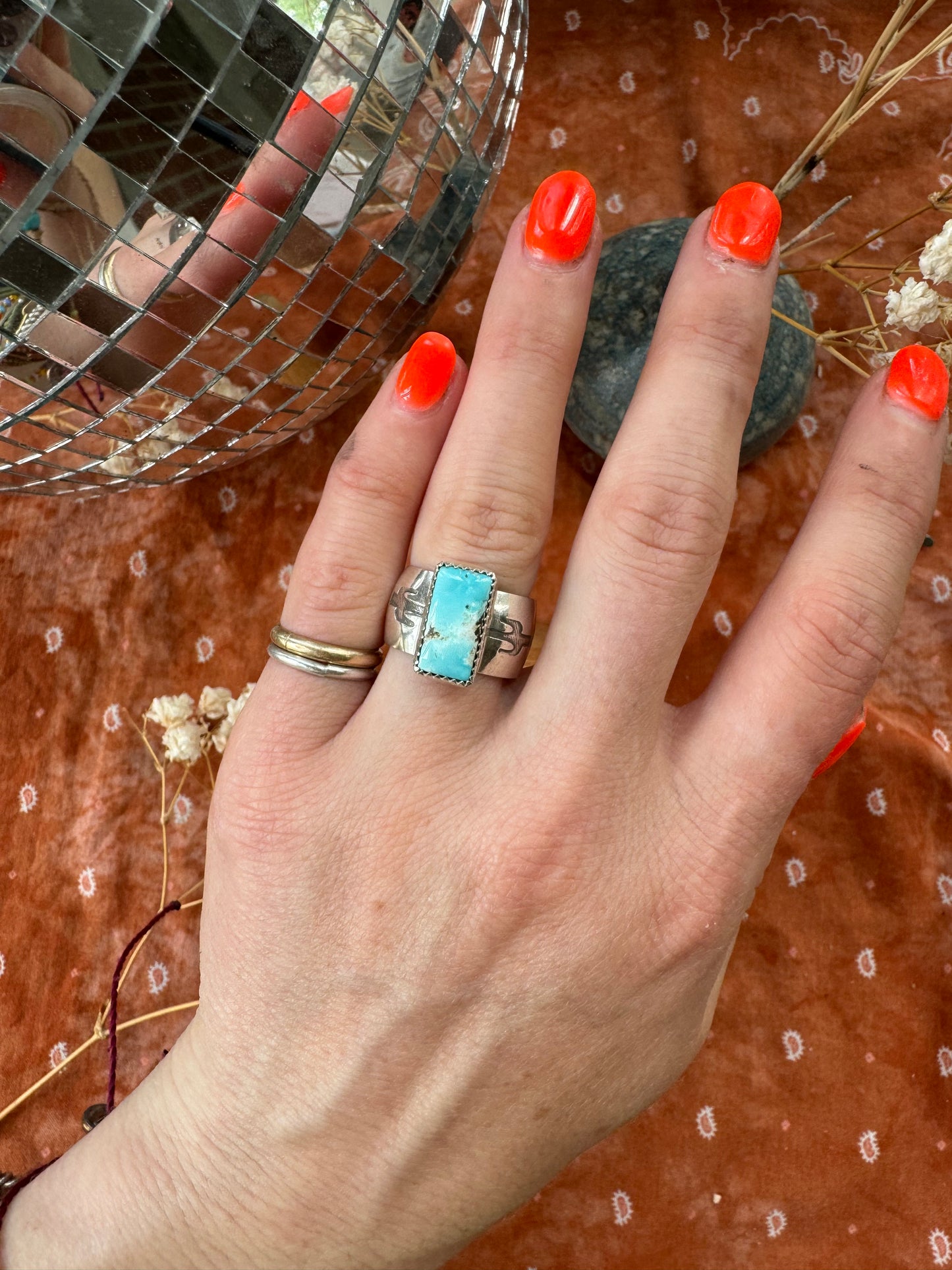 Fox Turquoise Ring - Size 6