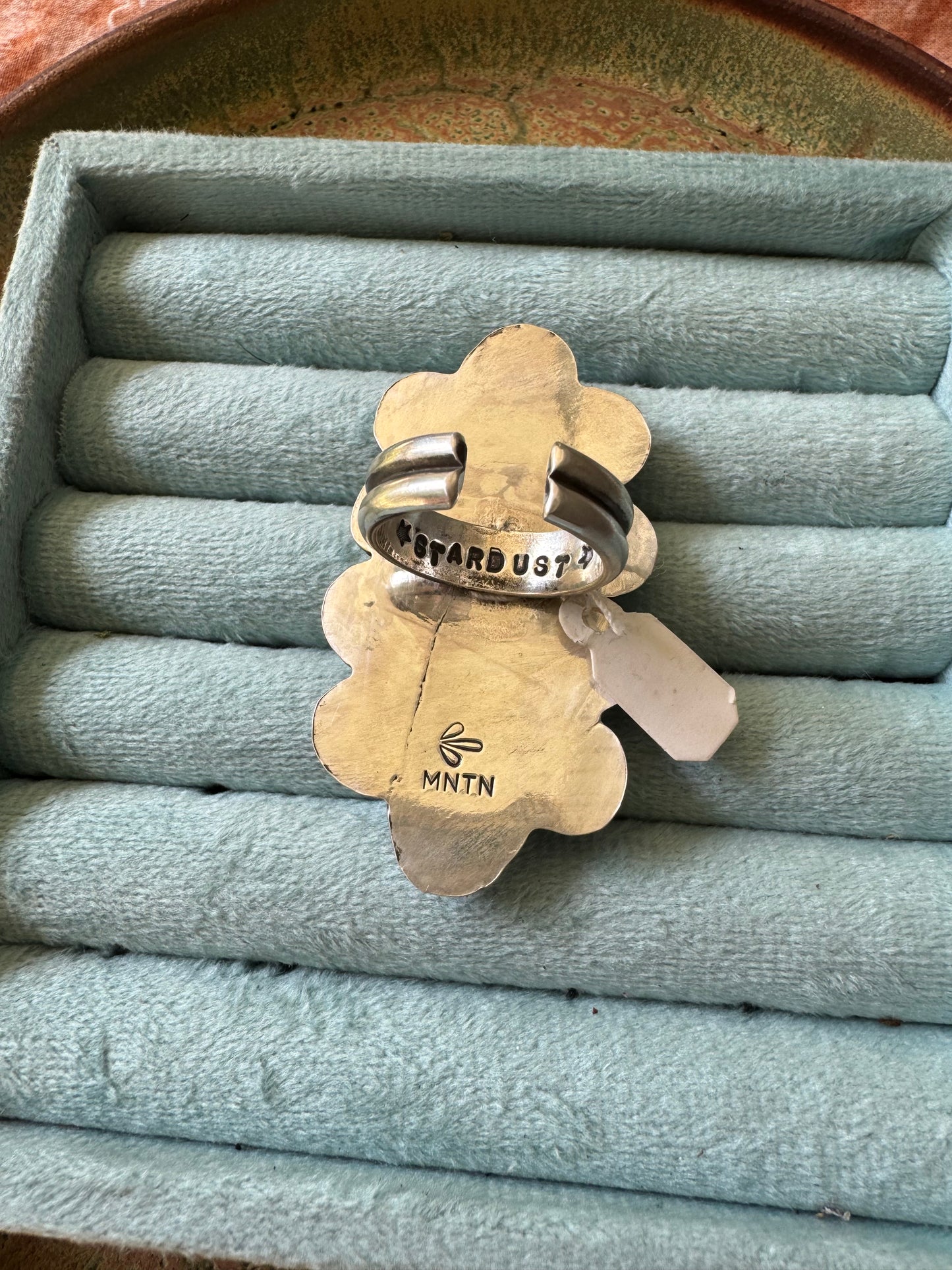 Pink Pearly Statement Ring - Size 8, 9, 10 - adjustable
