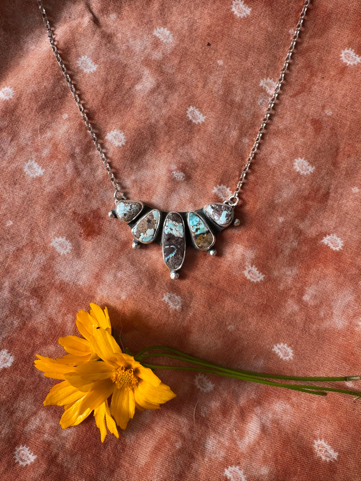 Dry Creek Turquoise Truckee Bib Necklace no. 1