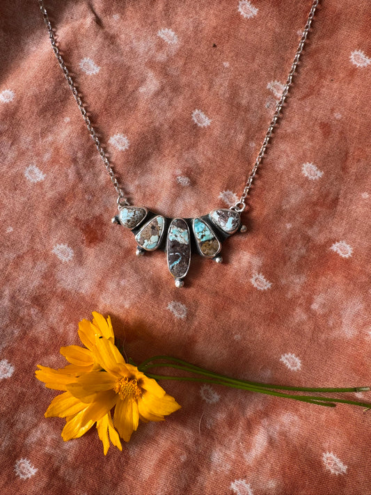 Dry Creek Turquoise Truckee Bib Necklace no. 1