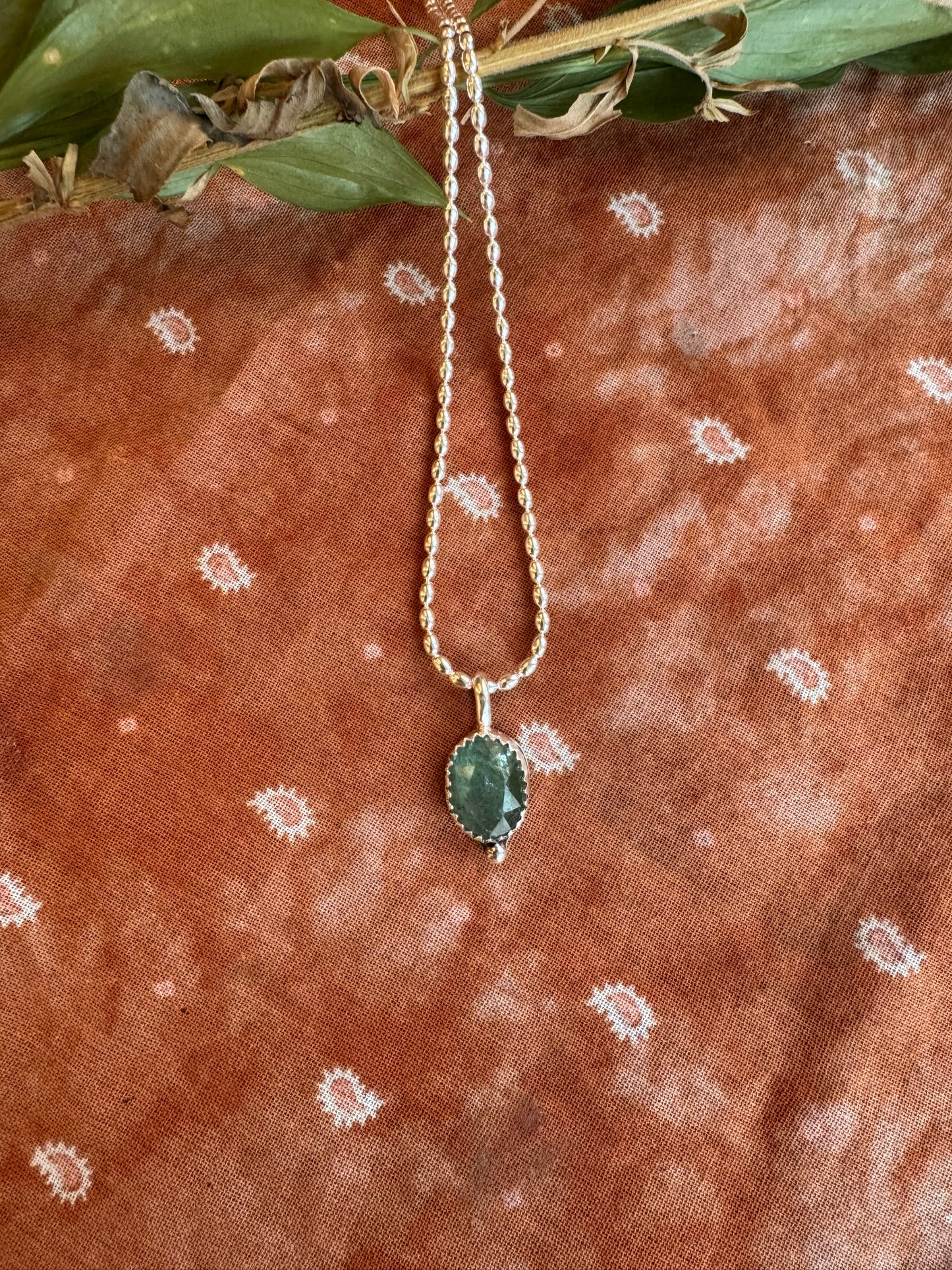 Mint Kyanite dainty drop no.4