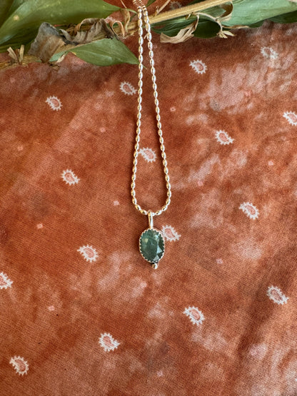 Mint Kyanite dainty drop no.4