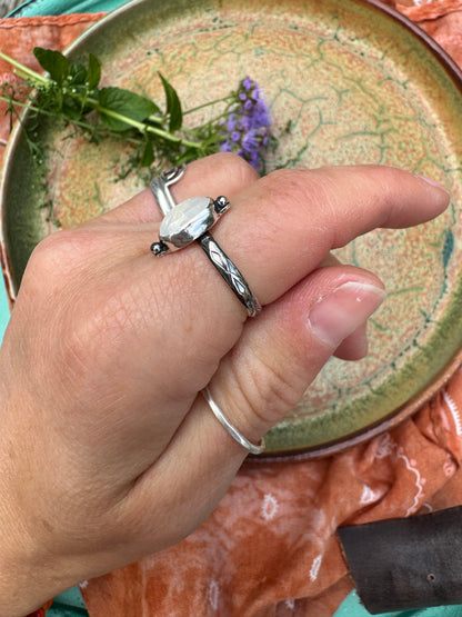 Moonstone "Waypoint" Ring - Size 6