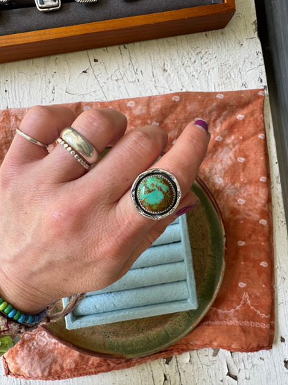 Royston Turquoise "Compass" Ring - Size 6