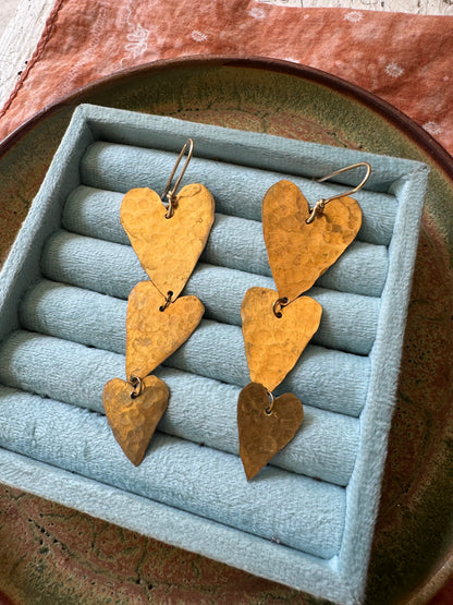 Brass Hearts of gold