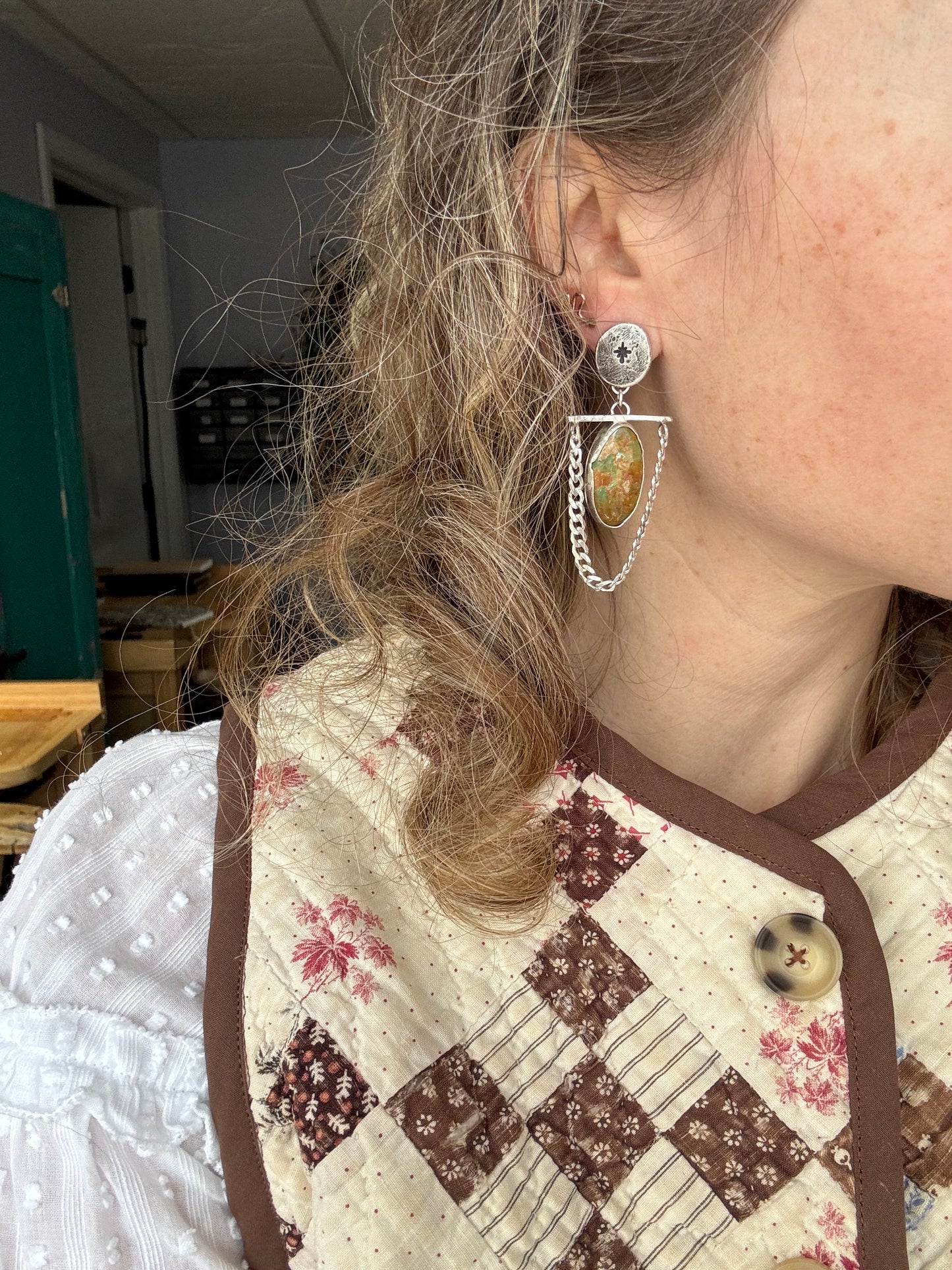 Evans "Jefferson" Statement earrings