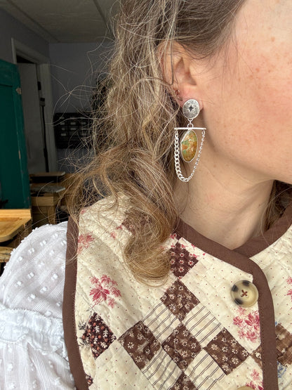 Evans "Jefferson" Statement earrings