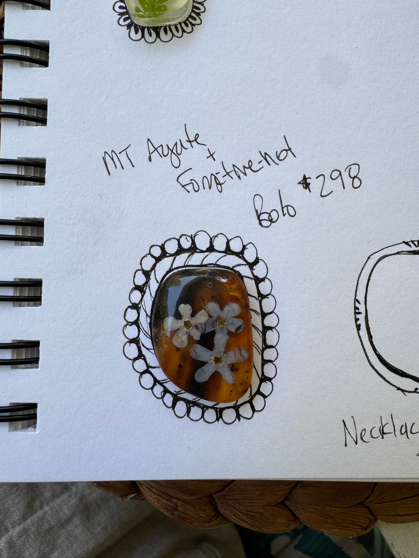 Deposit - made to order MT Agate + Botanicals no.5