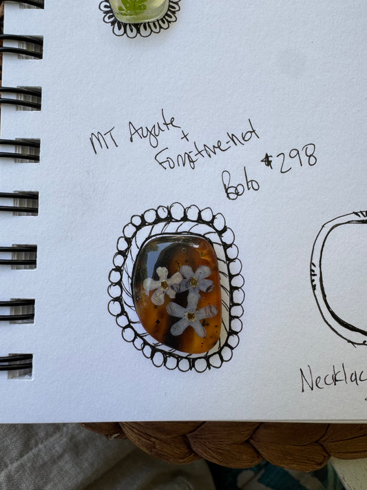 Deposit - made to order MT Agate + Botanicals no.5