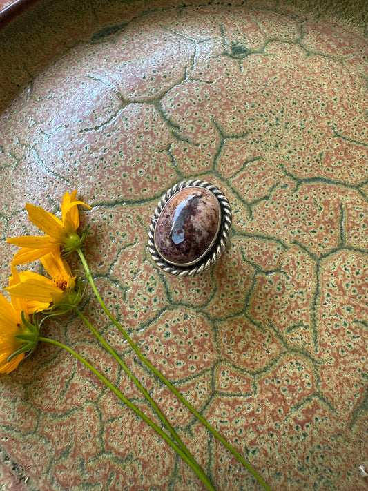 Mexican Fire Opal Ring - Size 7 1/2