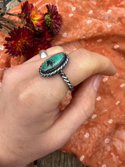 Cripple Creek Turquoise ring - size 6