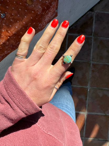 Turquoise "Waypoint" Ring - Size 5 1/4