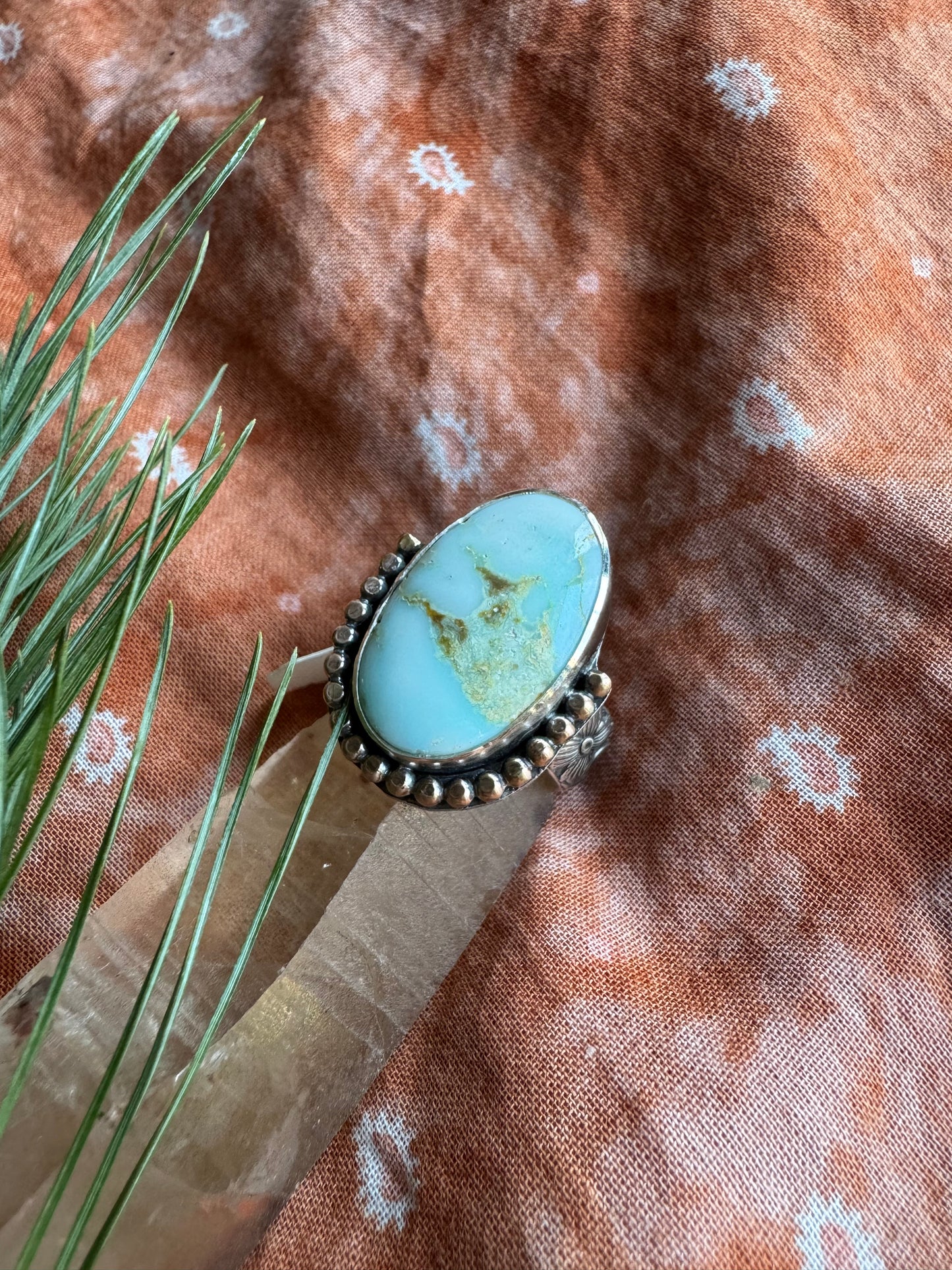 Lone Mountain Turquoise Ring - Size 7