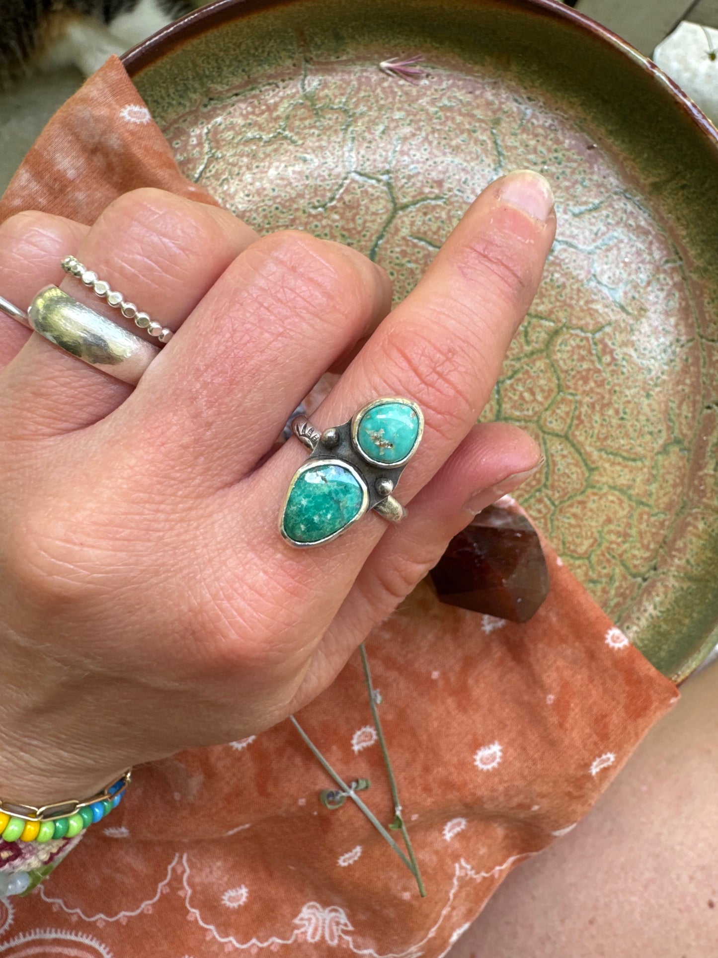 Carico Lake Turquoise Ring - Size 6 1/2