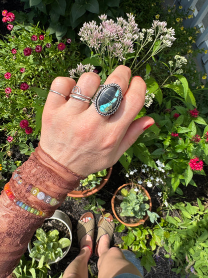 Black Jack Turquoise "Ranger" Ring - Size 9
