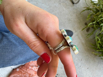 Butterfly "Dolly" Turquoise Ring - Size 5 1/2