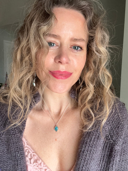 Turquoise Dainty Drop - no.6