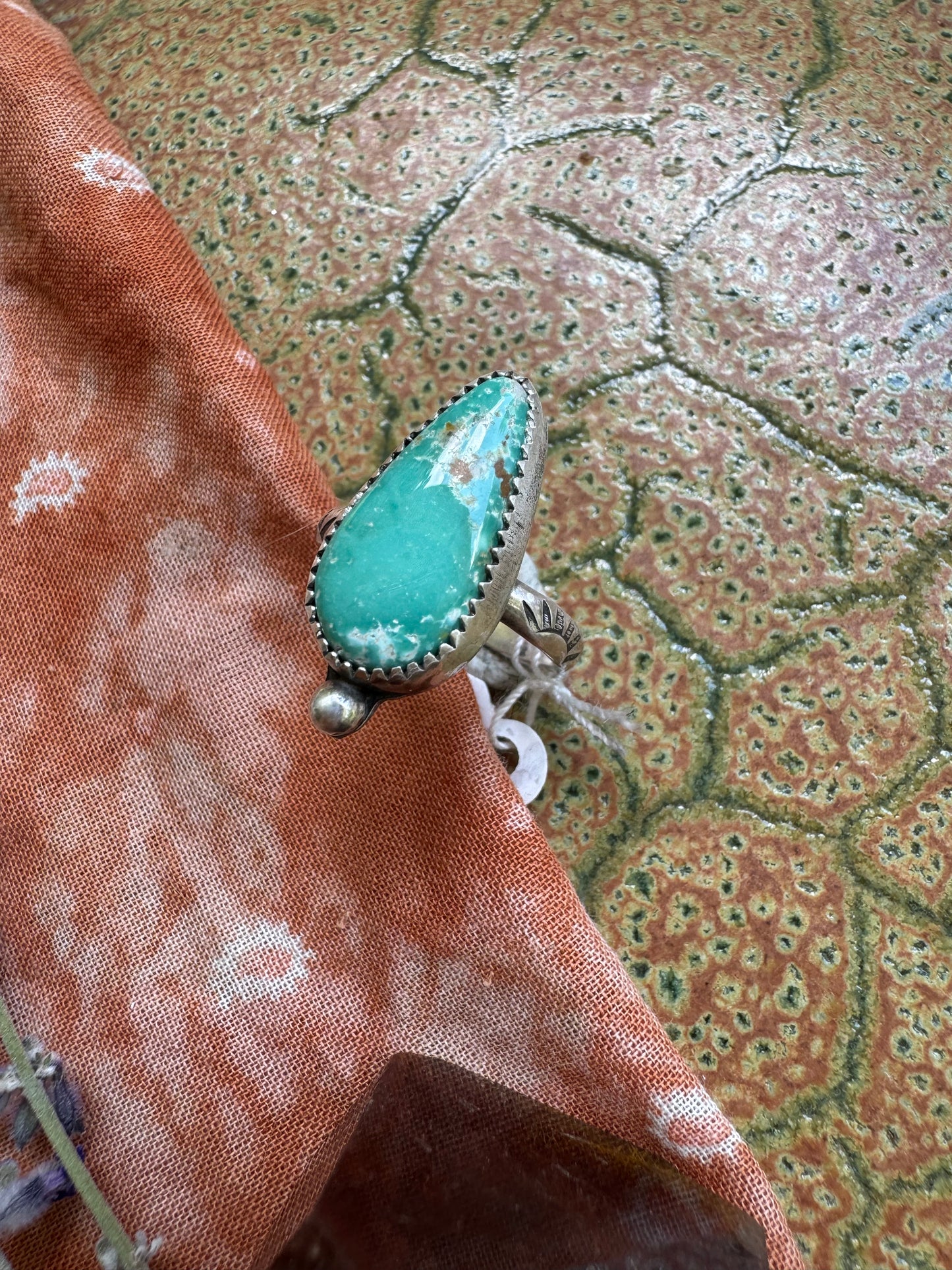 Carico Lake Turquoise Ring - Size 5 3/4