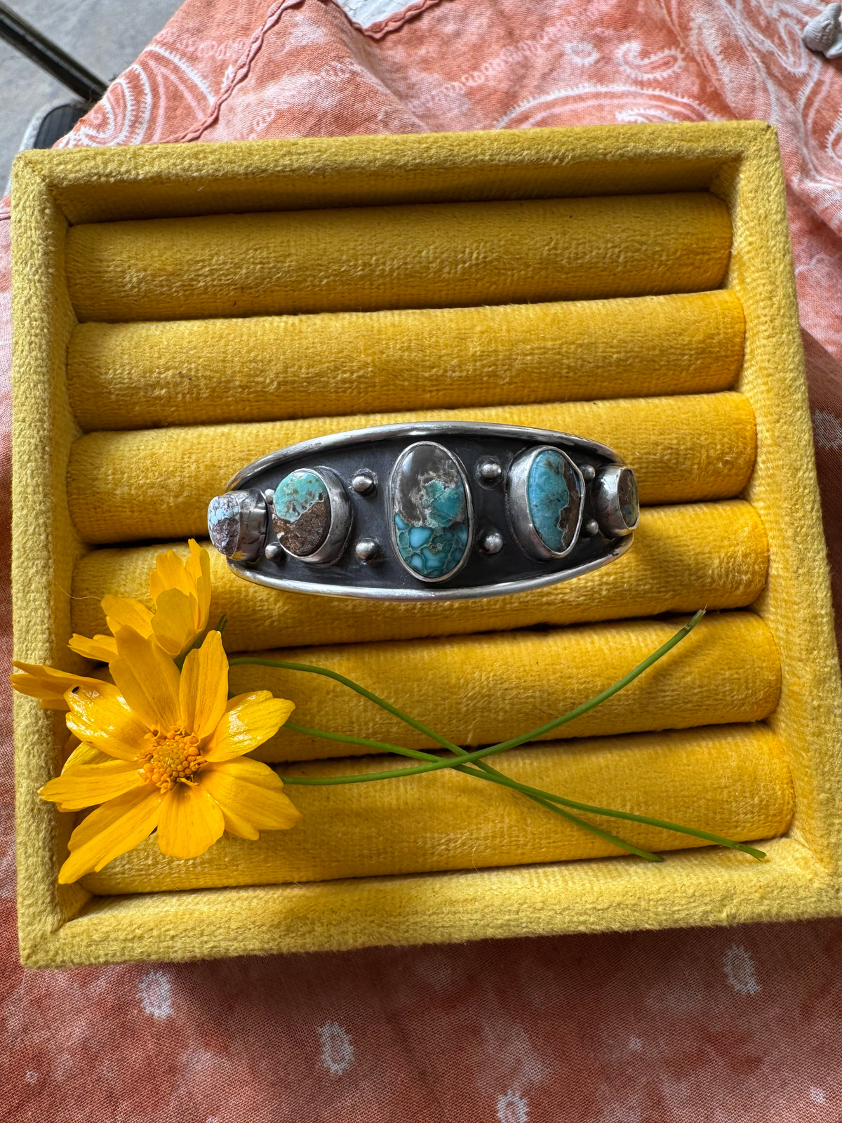 Dry Creek Turquoise Cuff - Size Small