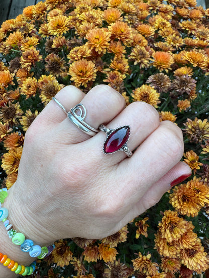 Rhodolite Waypoint Ring - Size 10 1/2